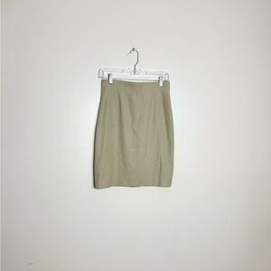 CLEARANCE! Tan Escada Wool Pencil Skirt Size 36 (4) EUC